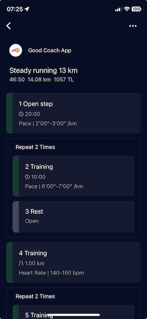 Coros calendar view
