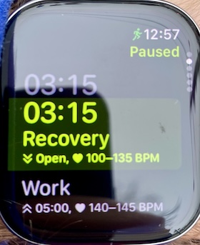 Good Coach App custom workout on watch