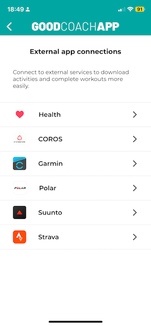 Lista de integraciones