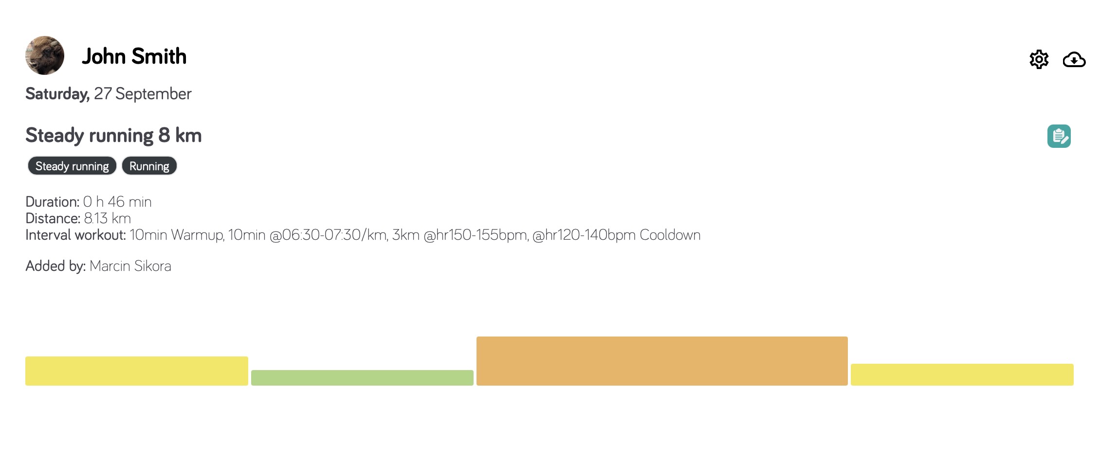 Plan de entrenamiento a exportar
