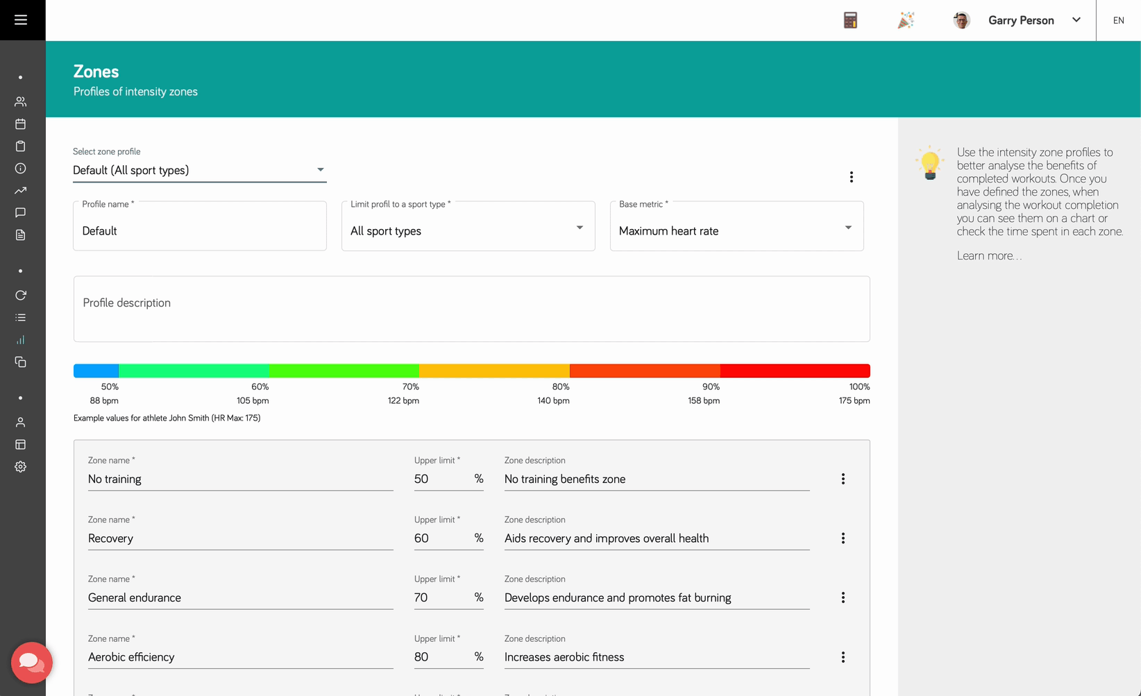 Añadir un nuevo perfil