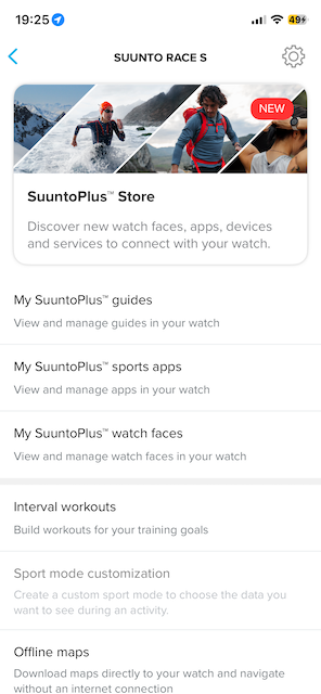 Workout plan in Suunto guides in Suunto app