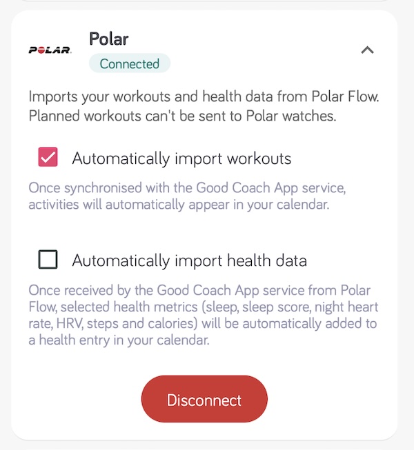Karta Polar na stronie Integracje