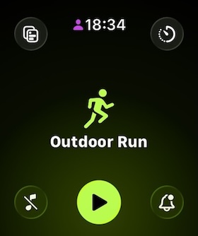 Good Coach App custom workout on watch