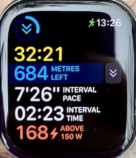Good Coach App custom workout on watch
