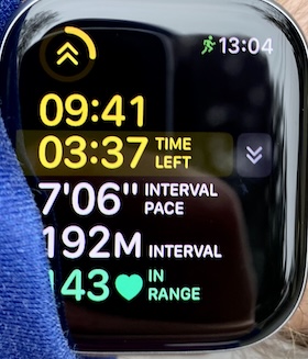 Good Coach App custom workout on watch